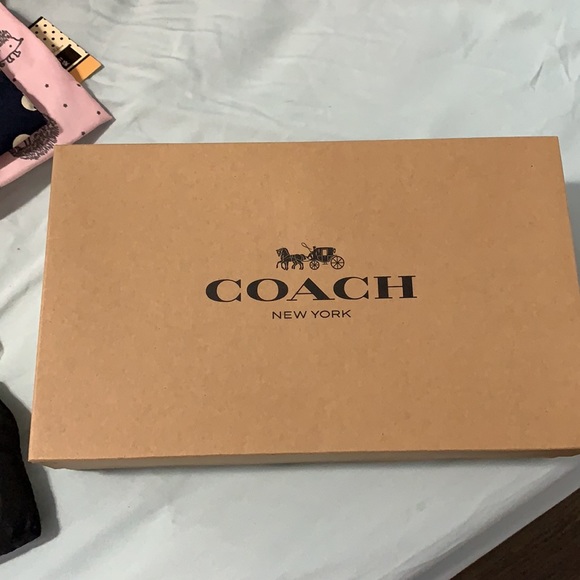 👀 RARE🌹coach wrist/shoulder mini bag beautiful print wiith rose gold chain - Picture 4 of 6